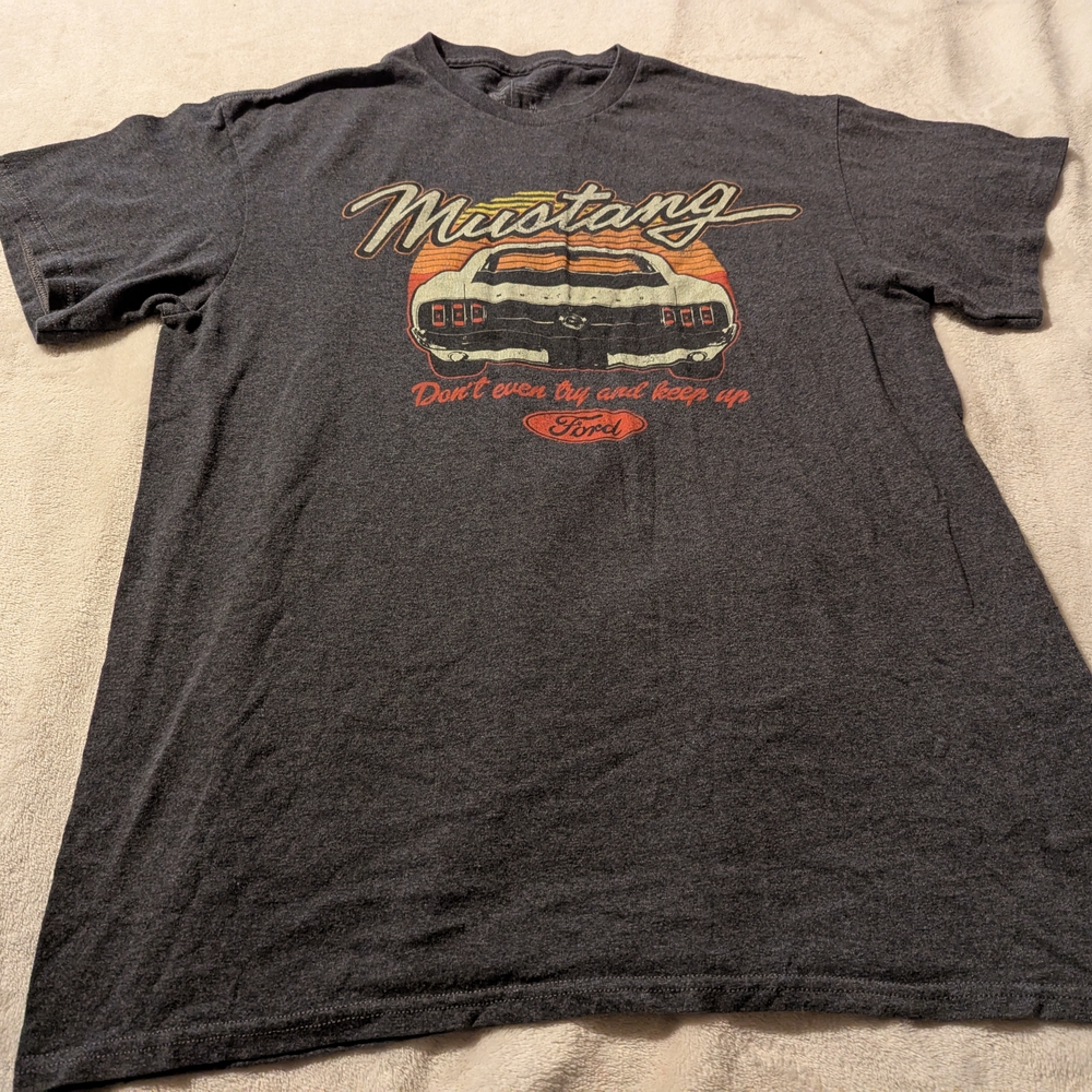 Ford Gray Short Sleeve Mustang Tee